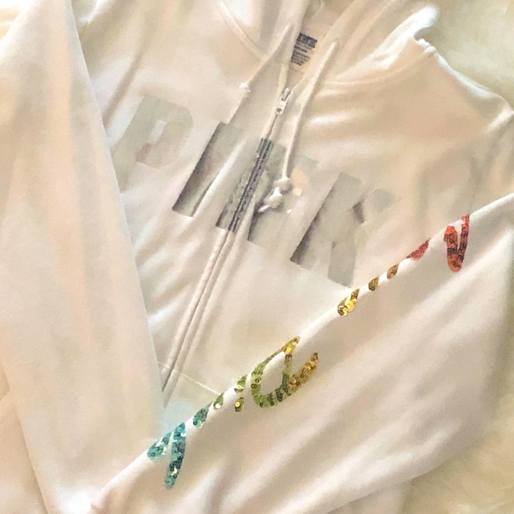 Vs pink bling hoodie